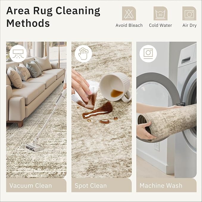 Soalmost 4x10 Wide Hallway Runner Rug: Washable Soft Rug Runners