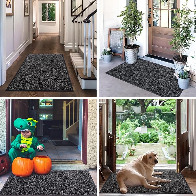 Mibao Front Door Mat Indoor Entrance, 29.5" x 17", Welcome Mat