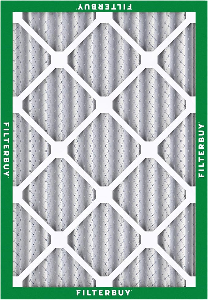 Filterbuy 20x21x2 Air Filter MERV 8 Essential Dust & Allergy Defense,