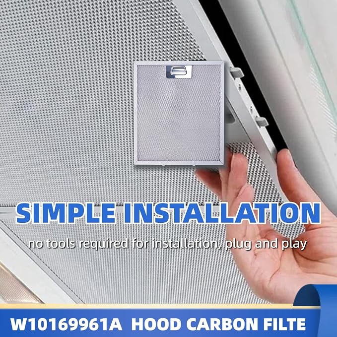 5Layer Aluminium W10169961 Upgraded Range Hood Filter