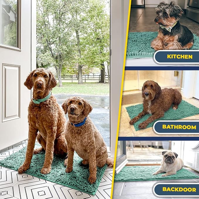 Muddy Mat® | Super Absorbent Door Mat Indoor, Microfiber Quick Dry Chenille