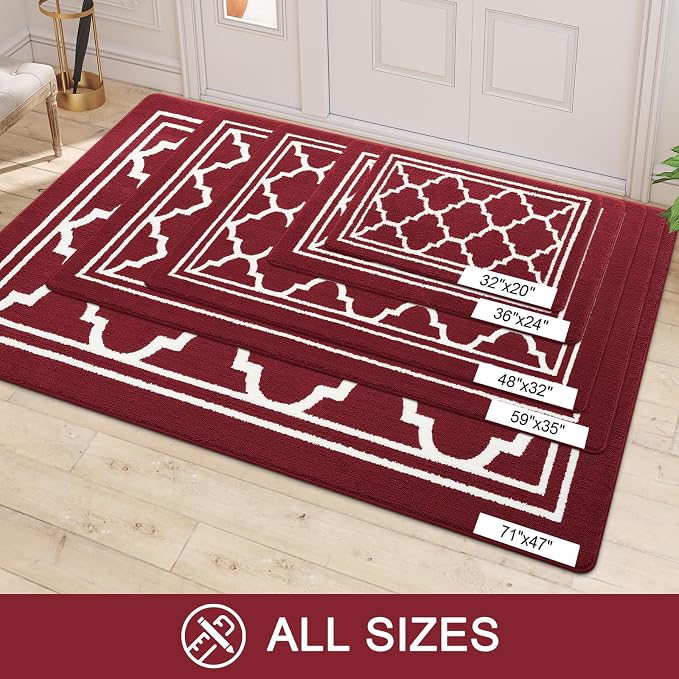 Buganda Indoor Door Mat, Dirt-Resistant and Absorbent Doormat, Low Profile