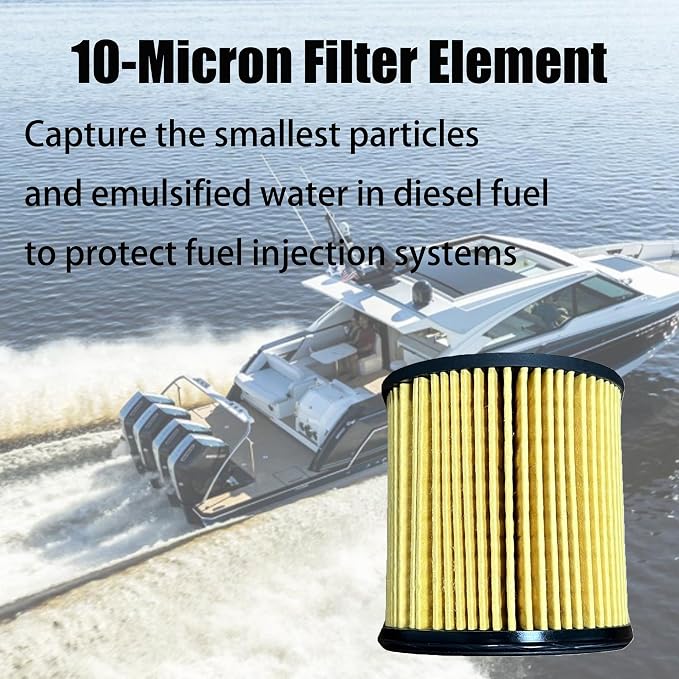 iFJF R12H Fuel Water Separator Filter Element 10 Micron Only Replacement