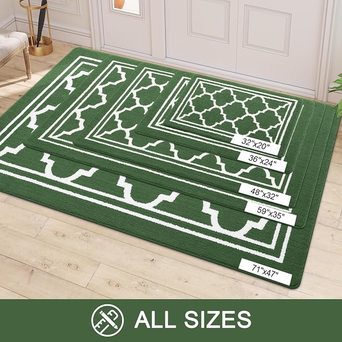 Buganda Indoor Door Mat, Dirt-Resistant and Absorbent Doormat, Low Profile