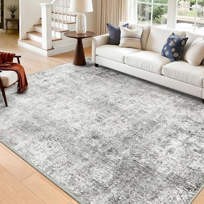 RELEANY Washable Area Rugs 5'x8' Non-Slip Modern Abstract Soft