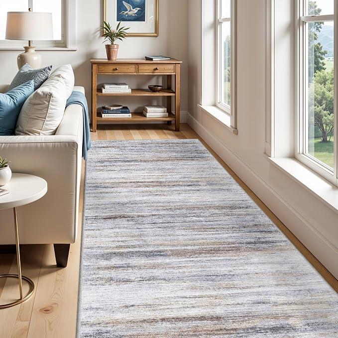 4x12 Runner Rug for Wide Hallway: Long Washable Runners for Entryway Living
