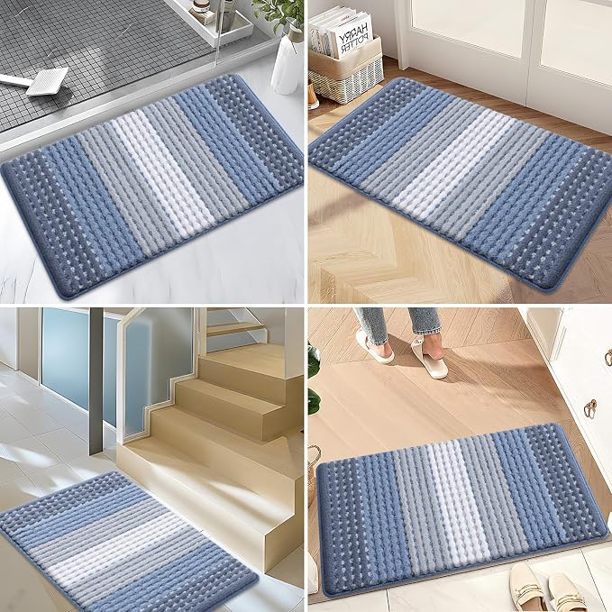 Kitinjoy Indoor Outdoor Door Mat, 71x24 Non-Slip Absorbent Dirt Trapper
