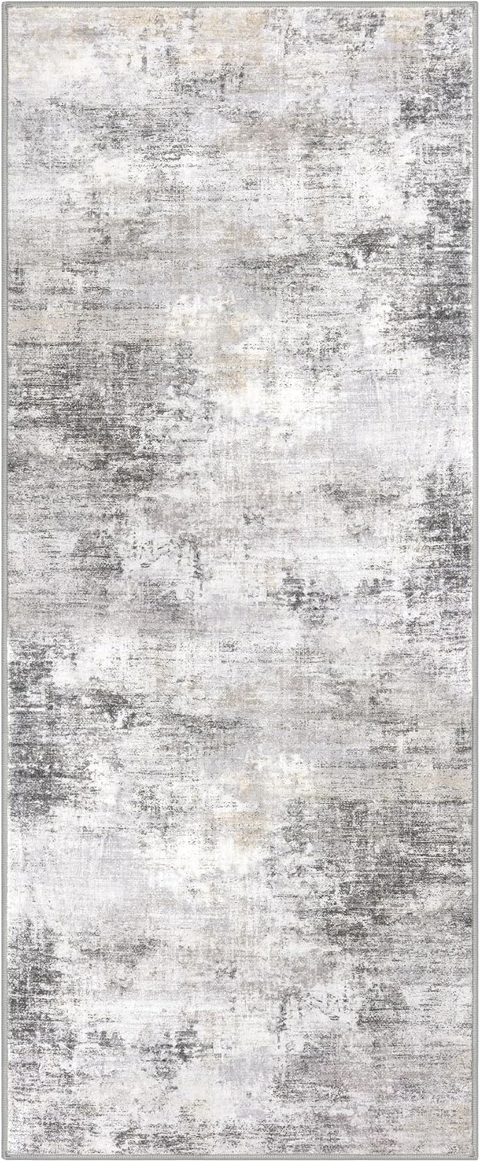 IOHOUZE Abstract Runner Rug 2x5 Ft Washable Runners