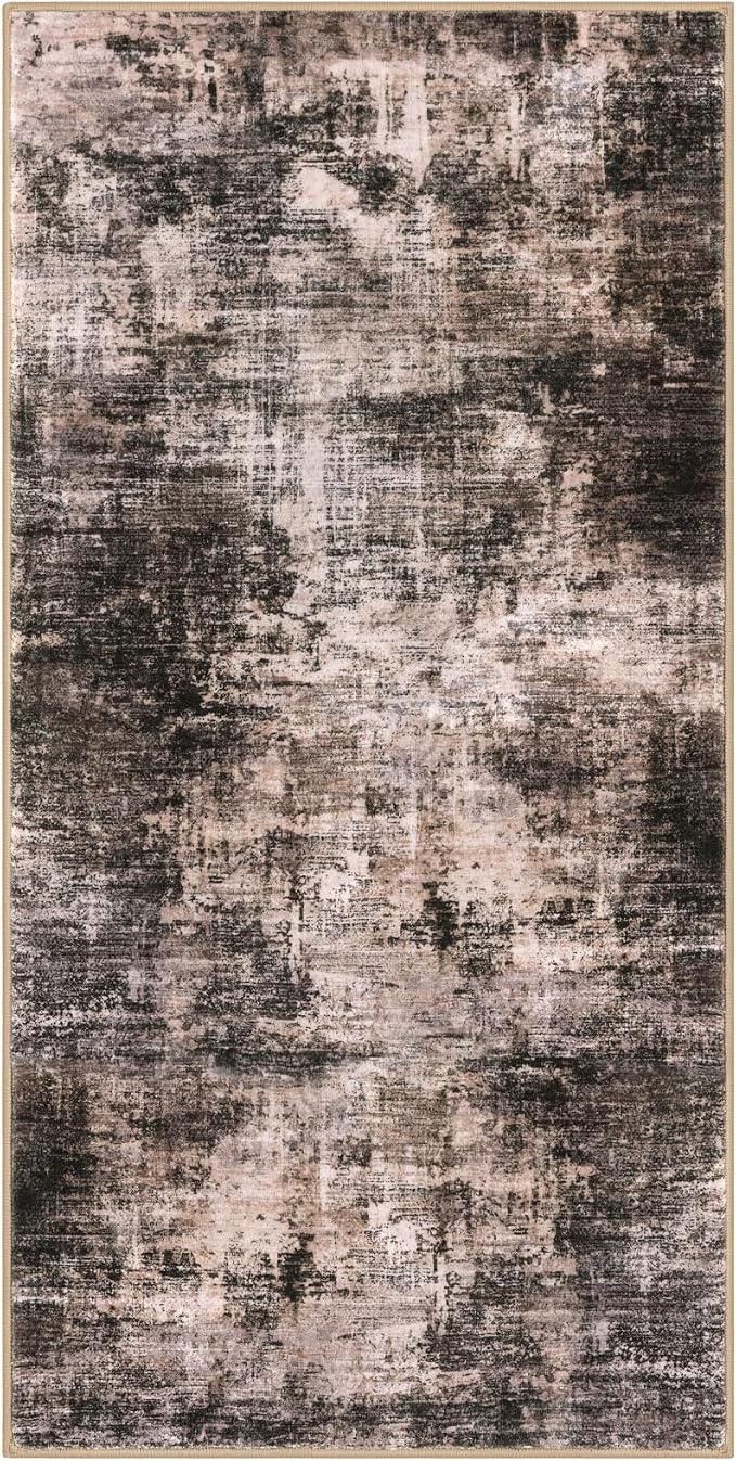 IOHOUZE Abstract Runner Rug 3x6 Ft Washable Runners