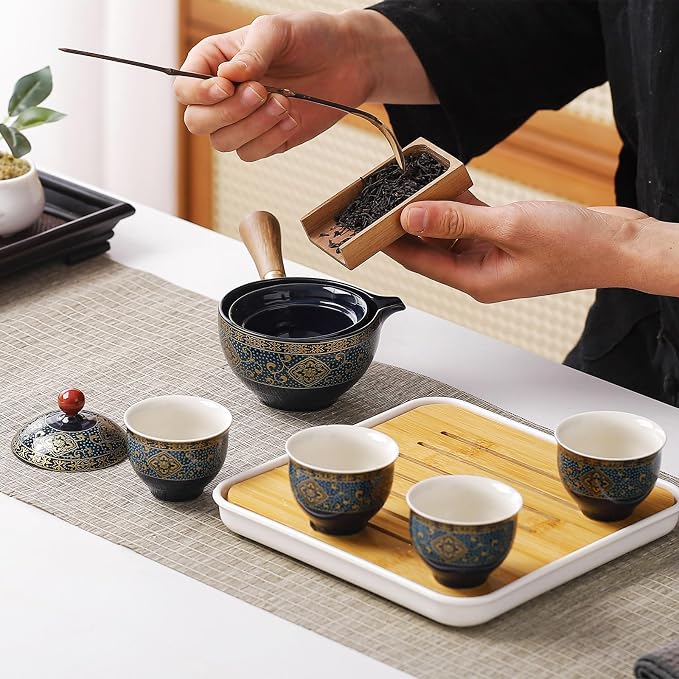 Chinese Tea Set, Chinese Gongfu Tea Set, Portable Teapot Set