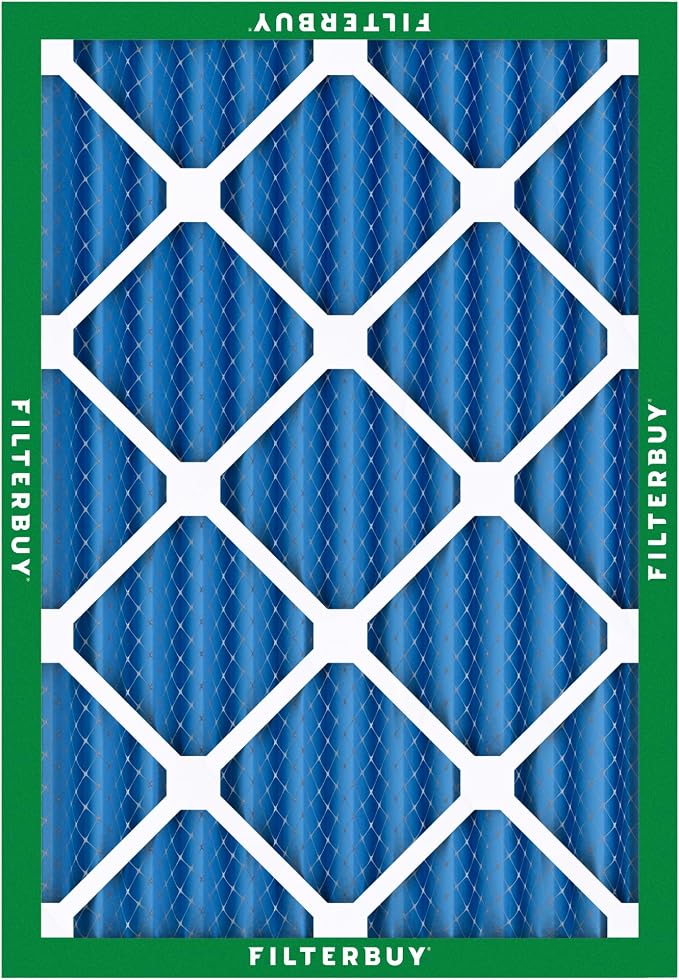 Filterbuy 25x32x2 Air Filter MERV 13 Optimal Smoke & Allergy Defense,