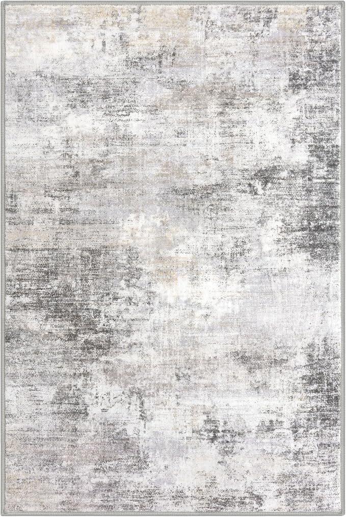IOHOUZE Abstract Area Rug 4x6 Ft Washable Rugs
