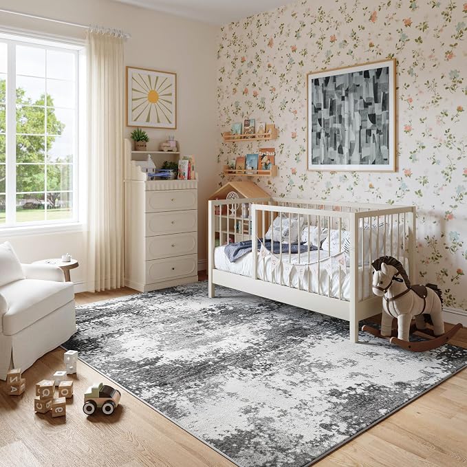 Washable Rug 8x10 Area Rugs for Living Room Bedroom Carpet, Dining Room Table
