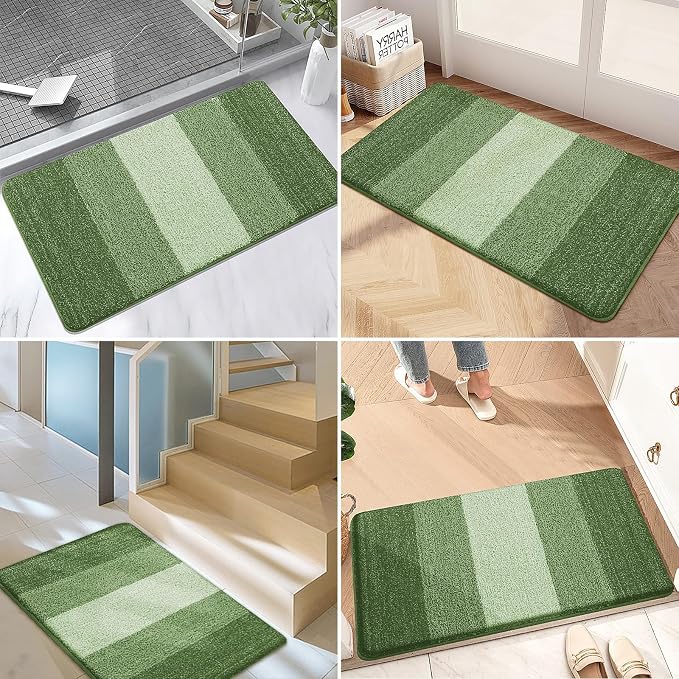 Kitinjoy Indoor Outdoor Door Mat, 30x17 Non-Slip Absorbent Dirt Trapper