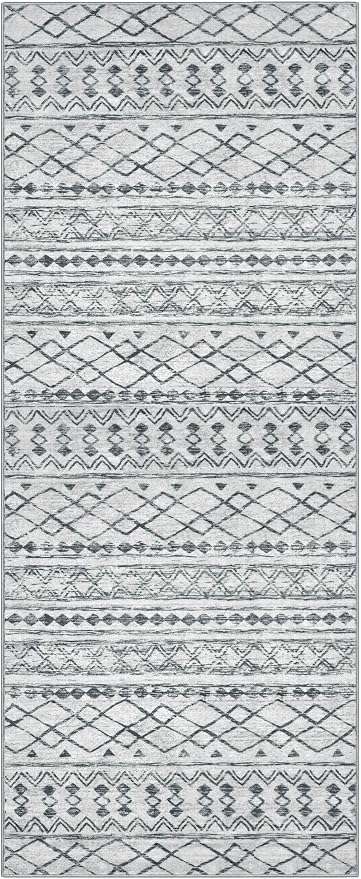 KUTA Boho Hallways Runner Rugs 2x12, Moroccan Washable Kitchen Rug Non-Slip