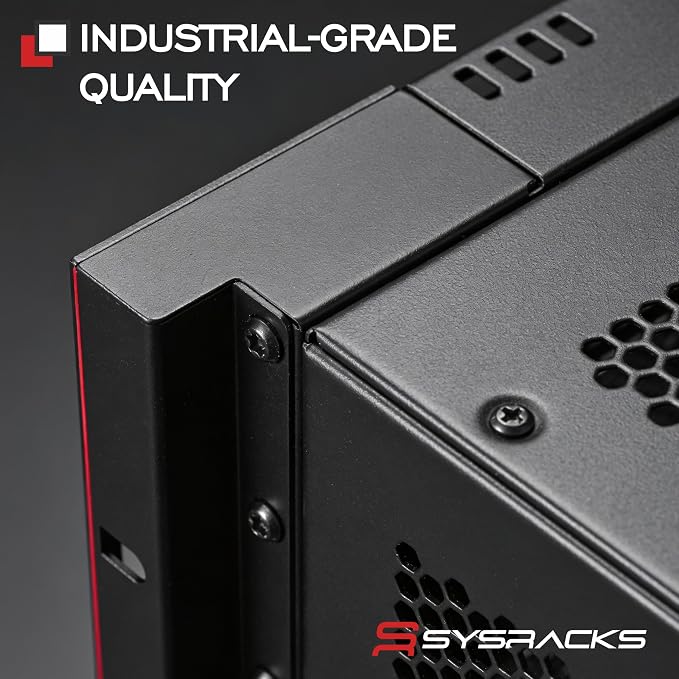Sysracks 6U Wall Mount Server Rack Cabinet, 19” Locking Network Rack, 24” Deep