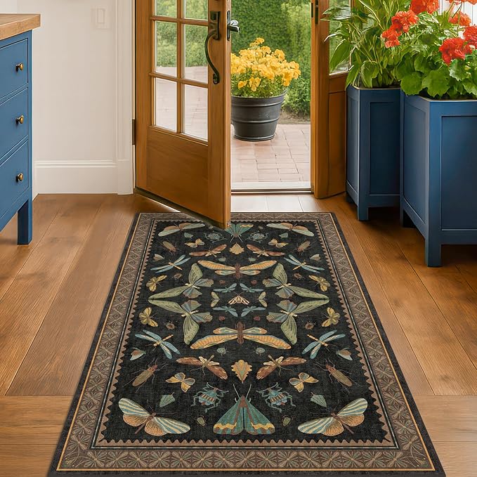 3x5 Entryway Rug Non Slip Washable