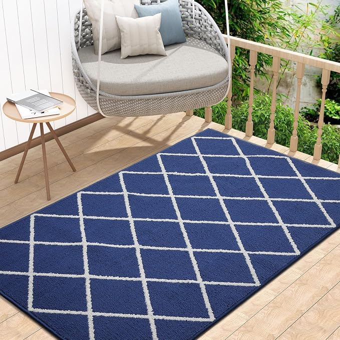 Finchitty Indoor Door Mat, Dirt Resistant and Absorbent, Low-Profile, Washable