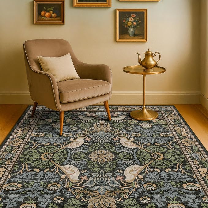 Washable 4x6 Area Rug for Living Room