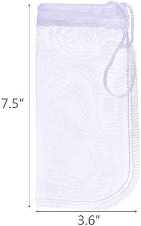 ALEGI Aquarium Extra Fine Media Filter Bag 7.5"*3.6" 3 Pack