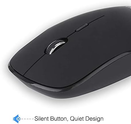 Fonicer Wireless Keyboard and Mouse Combo with USB C & USB A Receiver-Full Size Type c Keyboard and Mouse Compatible