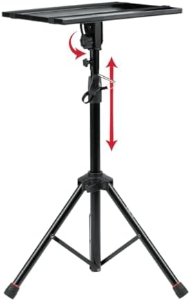 Gator Frameworks Laptop & Projector Tripod Stand with Height & Tilt Adjustment (GFWLAPTOP1500)