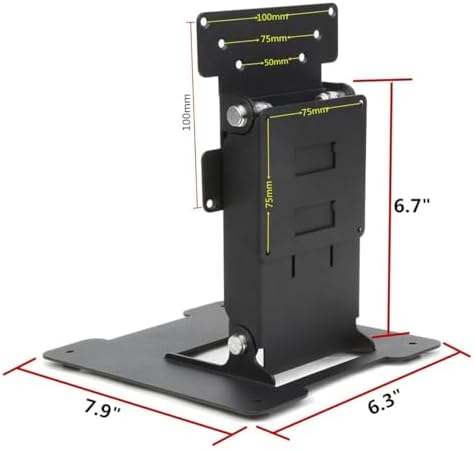 WEARSON Touch Monitor VESA 75 100 50 and Mini PC VESA 75 Back-to-Back Dual Mount All Metal Stable Leaning Low Profile