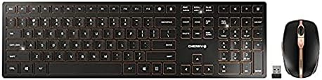 CHERRY DW 9100 Slim Wireless Keyboard and Mouse Office Combo, Rechargeable