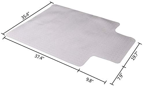 Winado Office Chair Mat, 36 x 48 in, Clear Carpet Floor Protector with Lip