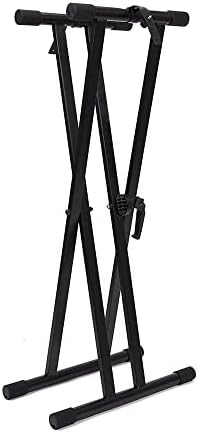 RockJam Xfinity Double X Keyboard Stand, Pre-Assembled & Adjustable