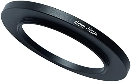 46mm to 62mm Step-Up Ring Filter Adapter for All Brands UV ND CPL Metal Ring Step-Up Rings Adapter Filter (46mm-62mm)