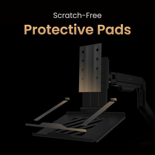 BenQ Laptop Tray for Monitor Arm. Up to 17" 11lbs Notebook. Protective Pads