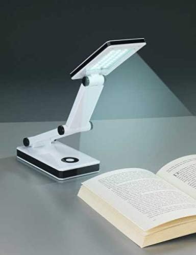 Wenko Maximex LED Lamp Foldable, Infinitely Adjustable, Space-saving, Foldable, Independent Power Supply with USB Cable, Optional Battery Operated, with 24 LEDs, Adjustable in 3 Light Levels