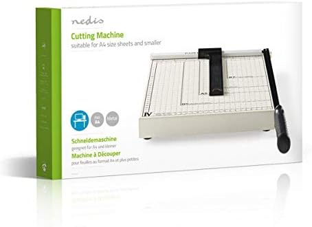 Nedis PACU110A4 Paper Cutting Guillotine Machine | A4 Size | Metal Blade