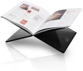 Book Holder - Elegant Acrylic X-Shaped Cookbook Stand for Display