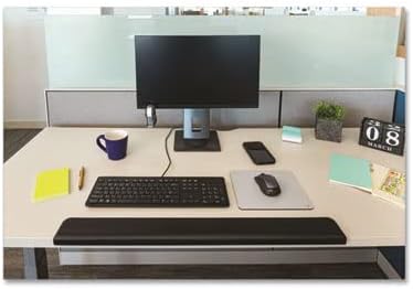3M Gel Wrist Rest for Standing Desks, Wraps Around Edge of Desk for Comfort, Non-Slip Back Stays in Place (WR200B)