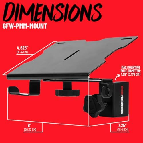 Gator Frameworks Universal Personal Monitor Mixer Mount Stand for Both Studio and Stage Use, Fits P16HQ & More (GFW-PMM-MOUNT)