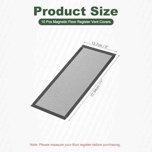 YOKIVE 10 Pcs Magnetic Floor Vent Covers, Floor Register Cover PVC