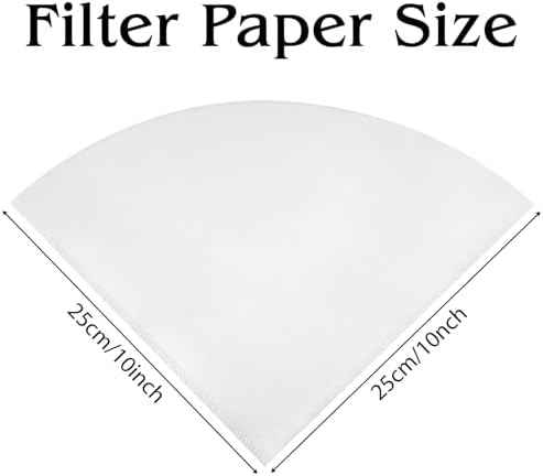 10" Fryer Oil Filter 50pcs Non Woven Cooking Oil Filter Grease Filters for Deep Fryer Maple Syrup Filter Cones White Beeswax Filters for Hotels Restaurants Cafes Food Trucks Kitchens