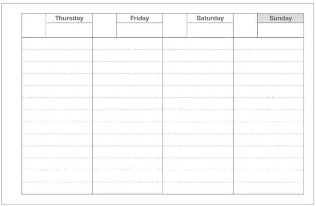 MARK'STYLE Undated Weekly Planner A6, 2-Pack – 58-Week Horizontal Pocket Size Scheduler with Monthly Overview & To-Do List for Desk, Office, or Study Use (Orange)