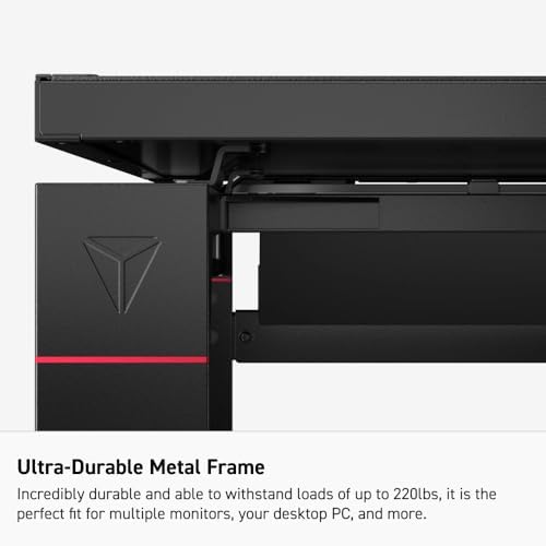 Secretlab Magnus Metal Desk with Black Leatherette Mat, Ultra-Durable