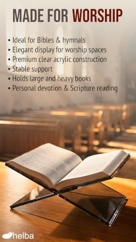 Book Holder - Elegant Acrylic X-Shaped Cookbook Stand for Display