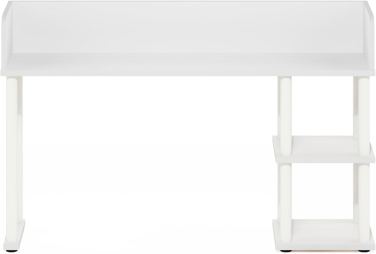 Furinno Classic Desk Shelf, 3-Shelf Desktop Hutch, Book Shelf, 3-Tier Desk Organzier, for Office Supplies, Office Desk Accessories, for Home Office, College, Dorm, White