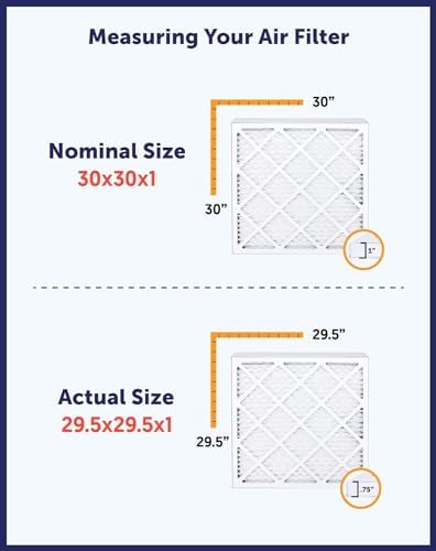 Filter King 20x25x1 Air Filter (MERV 8) (12-Pack) Dust & Allergy Control AC Furnace Filters, MADE IN USA, HVAC, Pleated, Electrostatic (Actual Size: 19.5 x 24.5 x .75)
