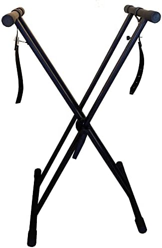 RockJam Xfinity Double X Keyboard Stand, Pre-Assembled & Adjustable