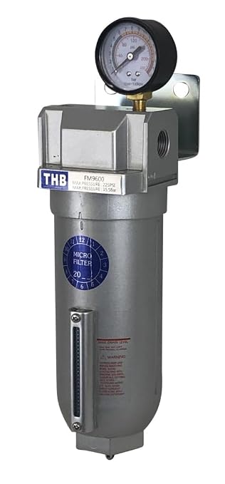 3/4" NPT Industrial Coalescing 0.01u Micron Filter Removes 99.98% of Oil