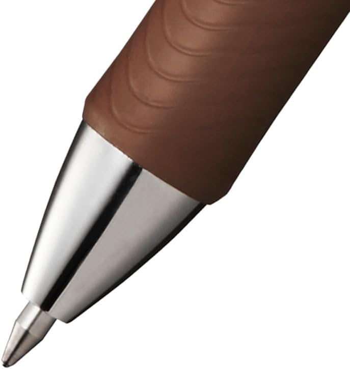 Pentel EnerGel RTX Retractable Liquid Gel Pen, (0.7mm) Metal Tip, Medium Line, Brown Ink, Box of 12 (BL77-E)