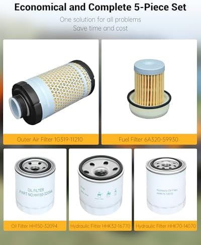 7700-05389 Maintenance Filter Kit Compatible with Kubota RTV