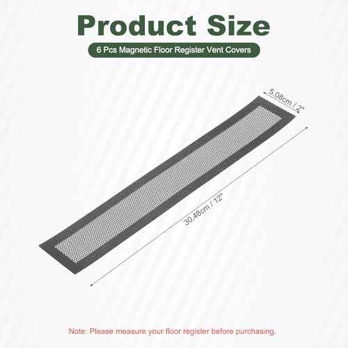 YOKIVE 6 Pcs Magnetic Floor Vent Covers, Floor Register Cover PVC Mesh
