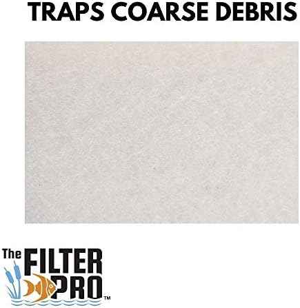 Beige Coarse Filter Media, 2" Thick, 14" x 56" Roll, Perfect for